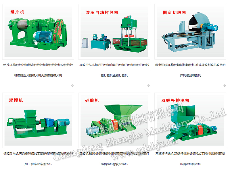The main classification of rubber processing equipment